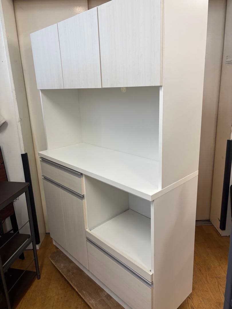 M032レンジボード　カップボード　食器棚　上下分割可能！ 幅1190mm