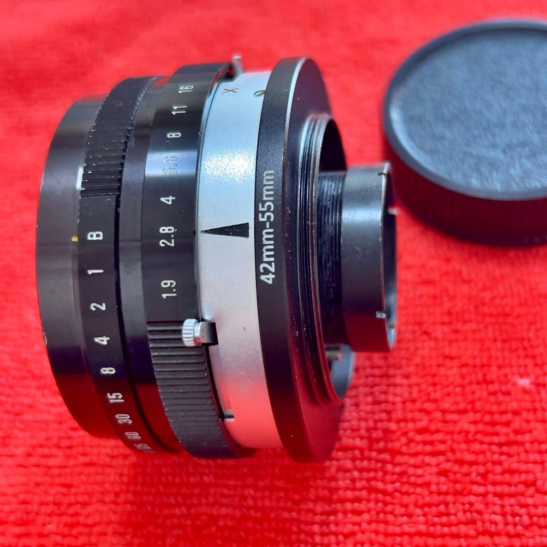 コニカHexanon 47mm f1.9 銘レンズ　美・可動　M42改造レンズ