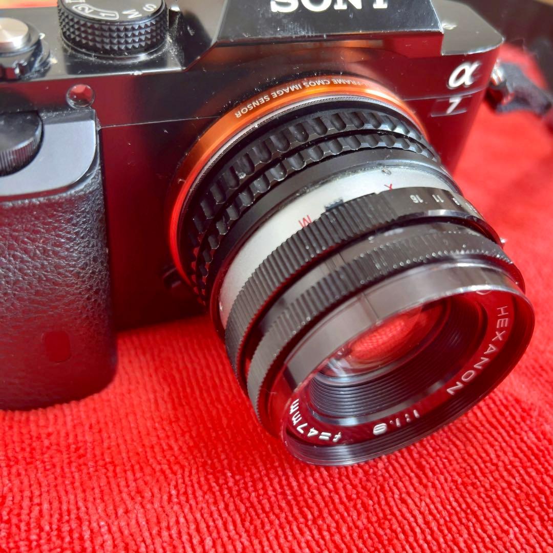 コニカHexanon 47mm f1.9 銘レンズ　美・可動　M42改造レンズ