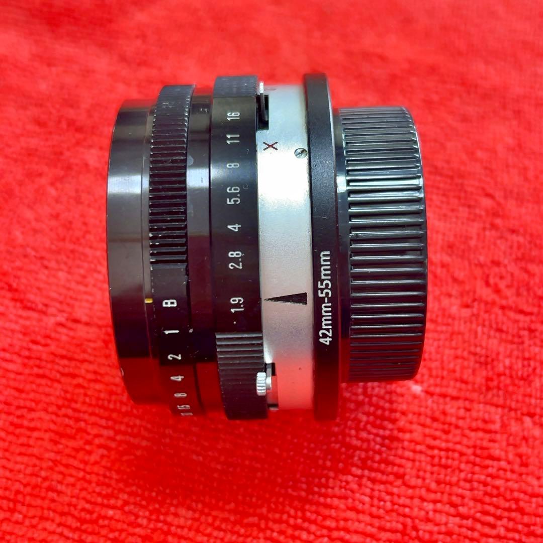 コニカHexanon 47mm f1.9 銘レンズ　美・可動　M42改造レンズ