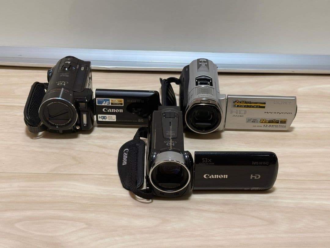 CANON、SONY IVIS HF R42、VixiA HF10A ジャンク