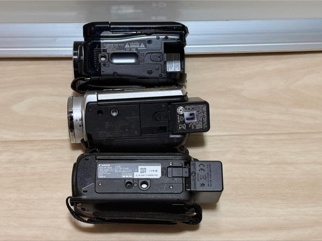 CANON、SONY IVIS HF R42、VixiA HF10A ジャンク