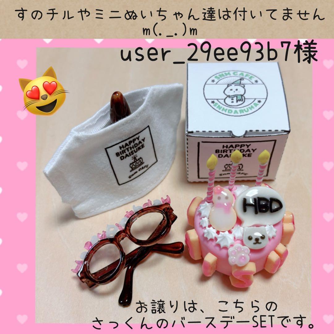 すのチル　５人分のバースデーSET　user_29ee93b7様オーダーページ