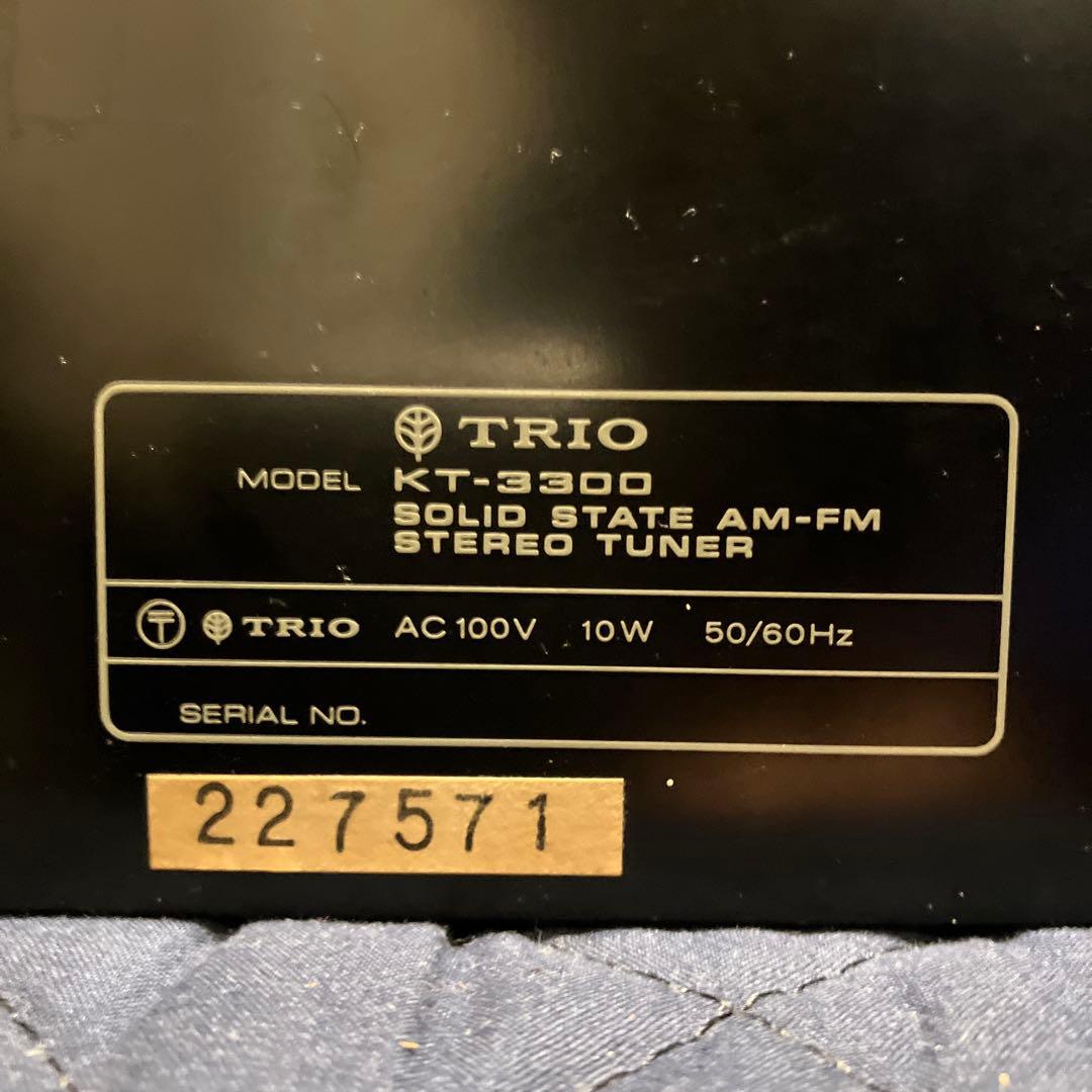 【如月価格】《完動品トリオ　KT3300 AM-FM ステレオチューナ