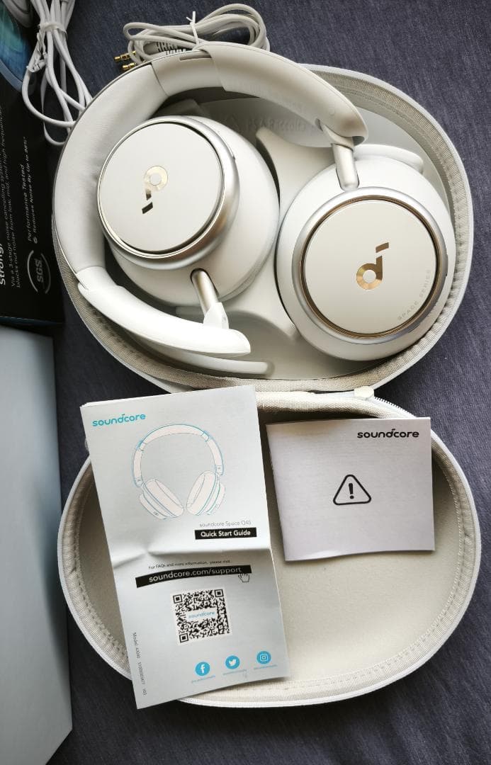 Soundcore Space Q45 ヘッドフォン ホワイト