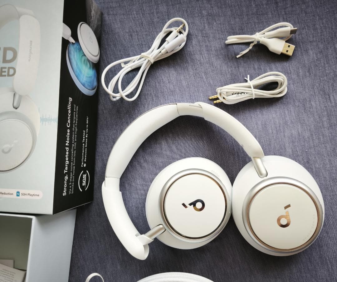Soundcore Space Q45 ヘッドフォン ホワイト