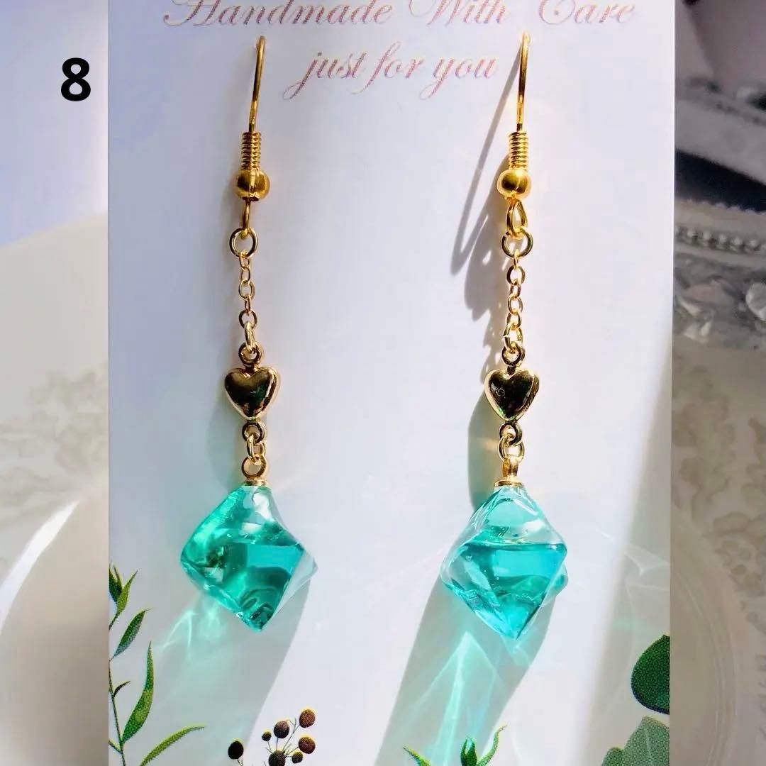 青山葵/レジンピアス20点
