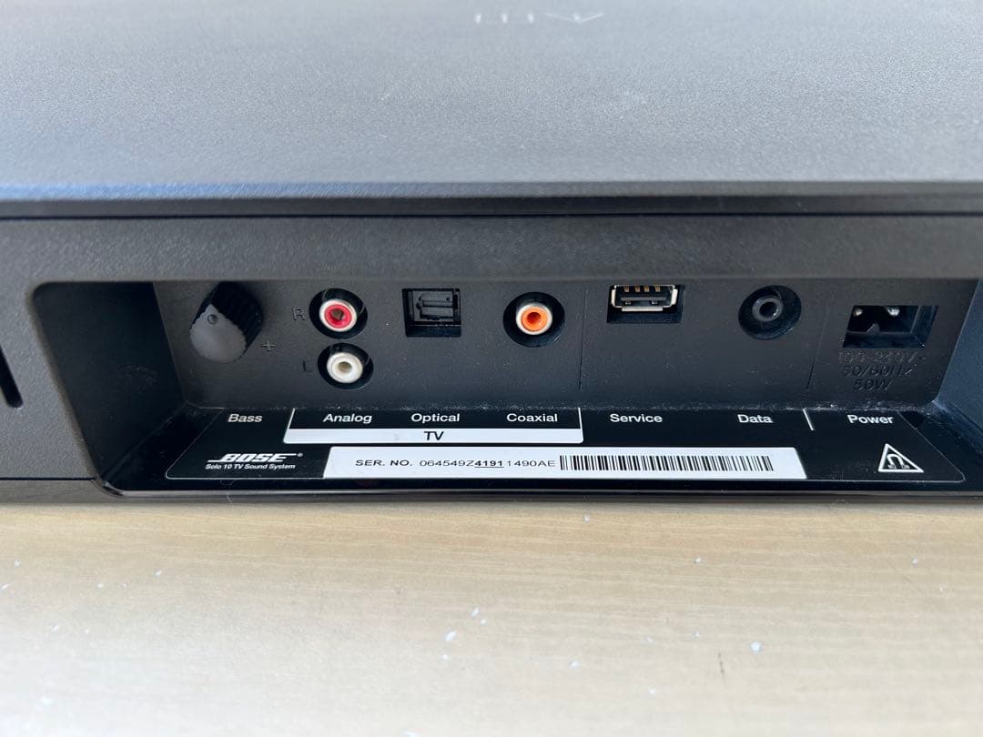 Bose solo 10 tv sound system テレビ スピーカー