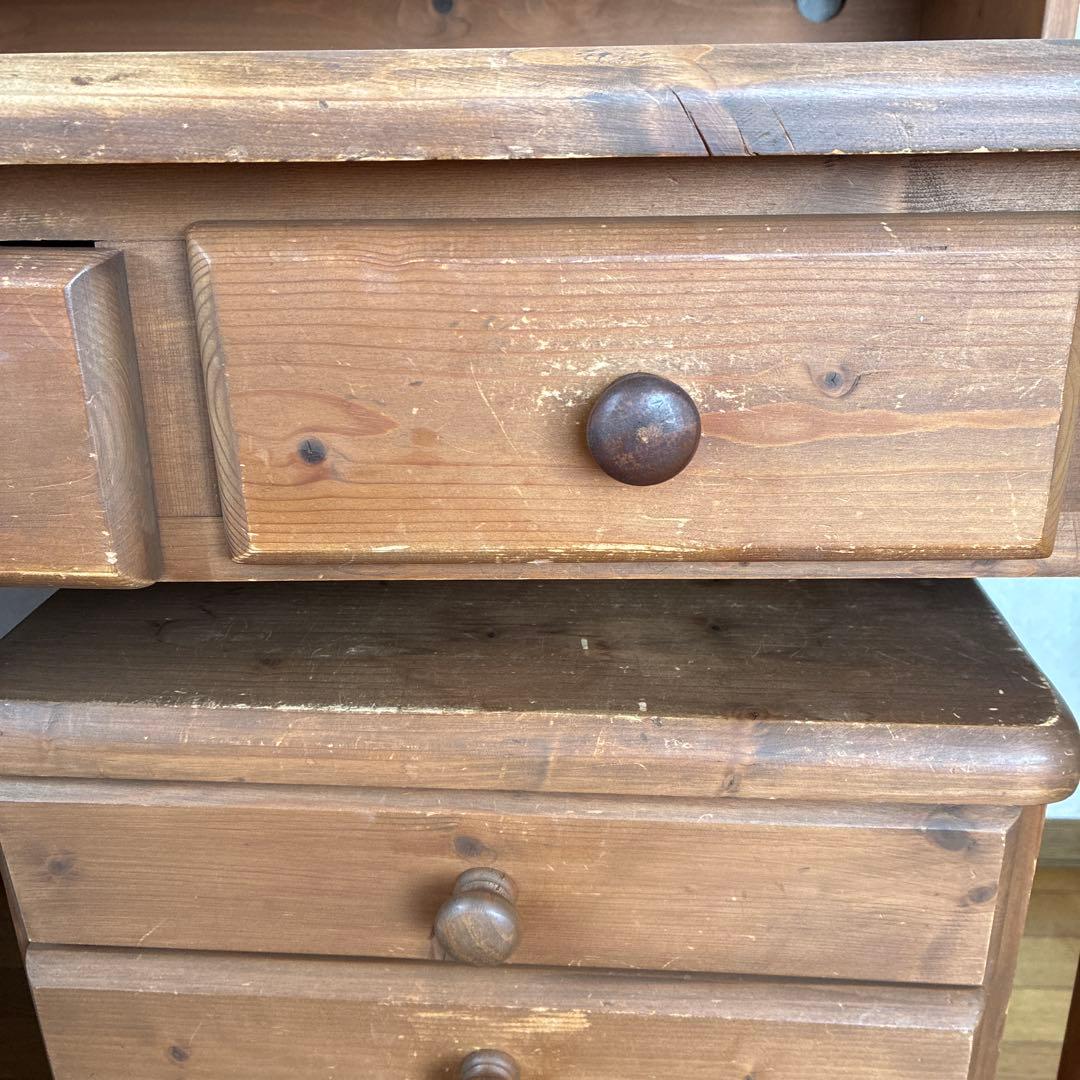 ハート型❤️カントリー調学習机