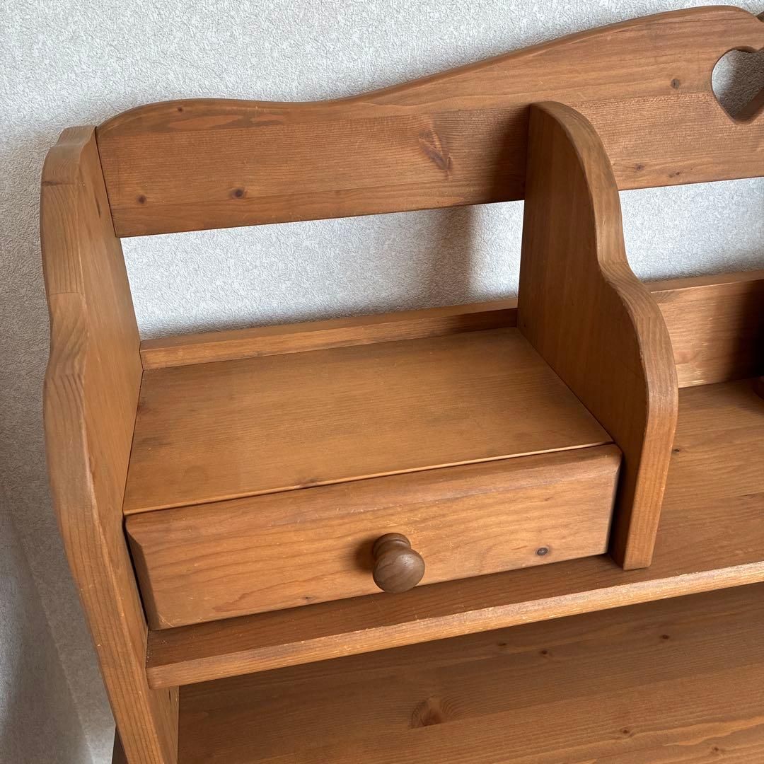 ハート型❤️カントリー調学習机