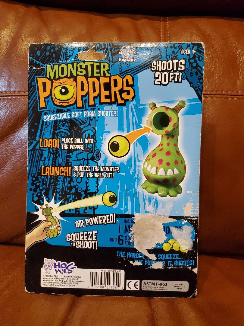 Monster Poppers エアパワーシューティングトイ