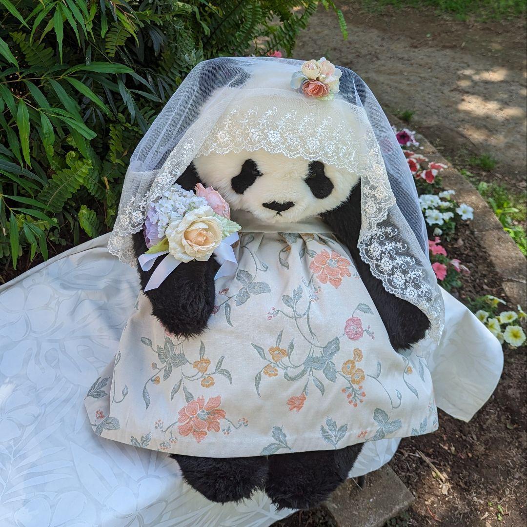 抱っこシャン♡ステキなガーデンウエディング♡野の花ジャカードベアトップドレス