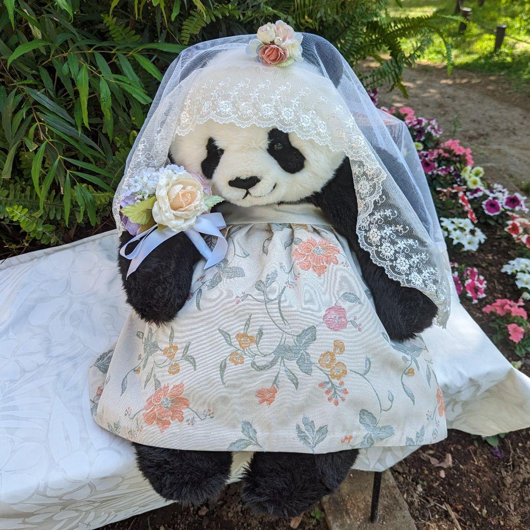 抱っこシャン♡ステキなガーデンウエディング♡野の花ジャカードベアトップドレス