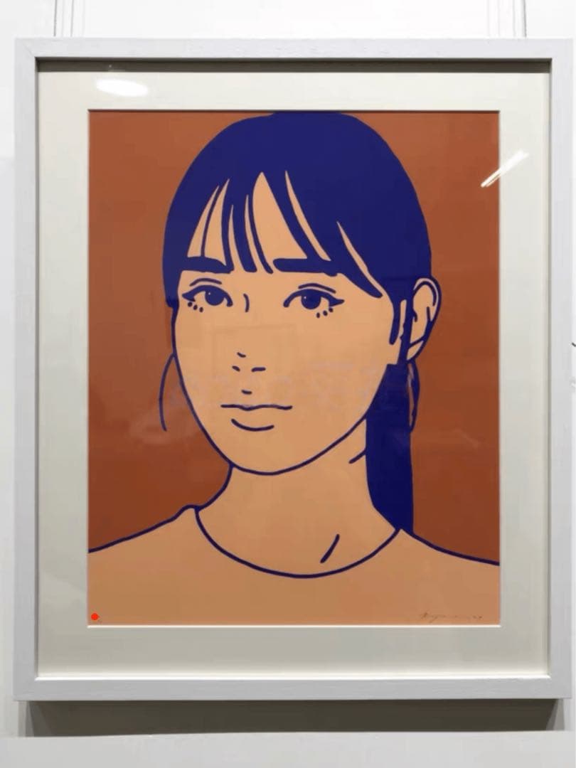 額装付きKYNE Untitled 2024 (Orange)　シルクスクリーン