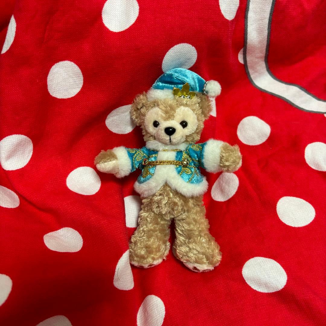 ディズニー　ダッフィー　クリスマス　ジェラトーニ ステラルー　ぬいぐるみバッジ