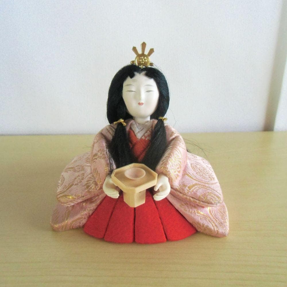 ひな人形　木目込人形　2段飾り　親王　三人官女