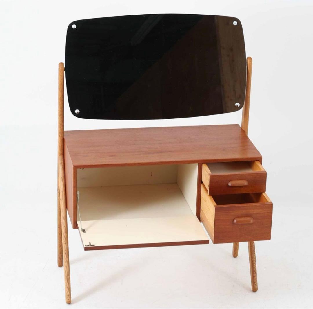 ドレッサー チーク×オーク材 幅79cm デンマーク製 北欧ビンテージ家具