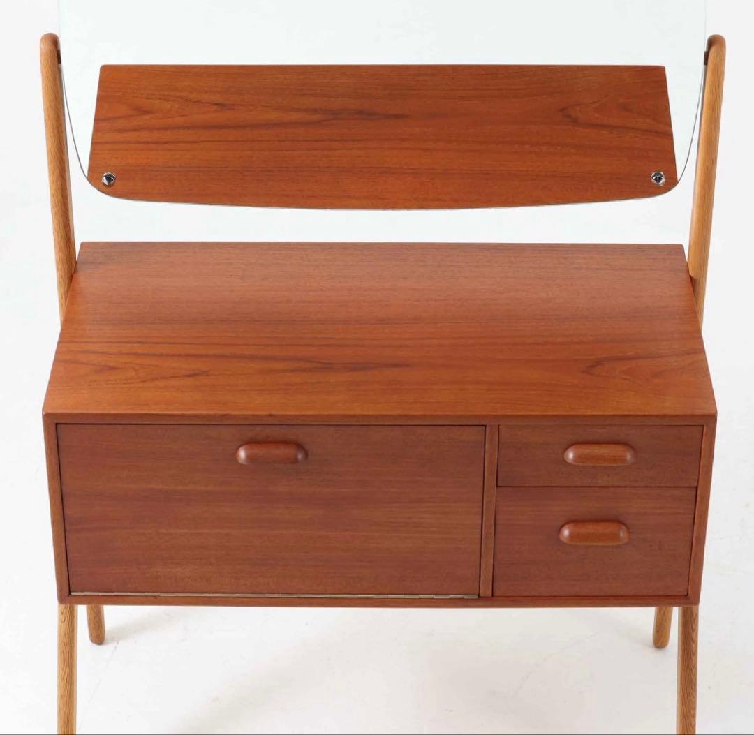 ドレッサー チーク×オーク材 幅79cm デンマーク製 北欧ビンテージ家具