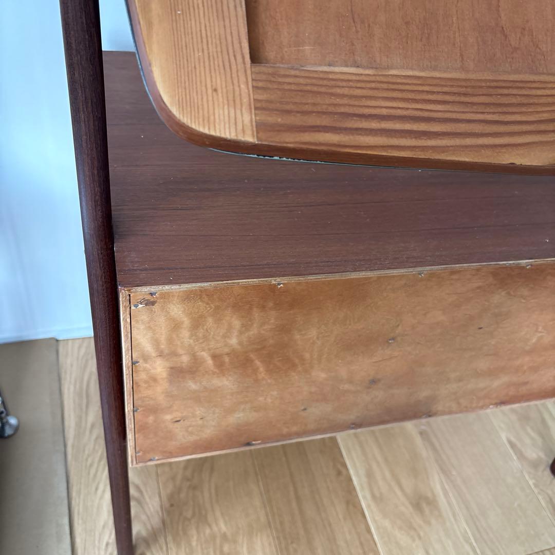 ドレッサー チーク×オーク材 幅79cm デンマーク製 北欧ビンテージ家具