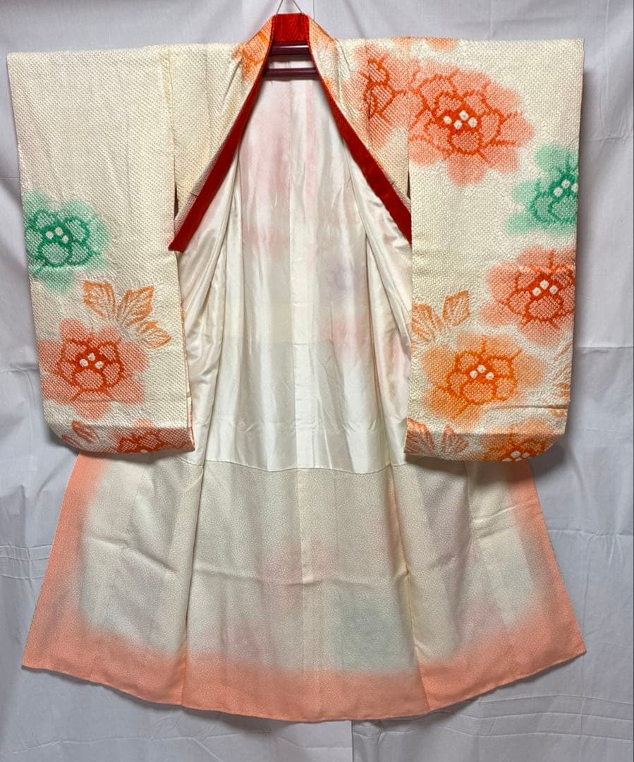 2-上　七五三　舞台衣装　和柄　正絹　13点　女の子　着物　7歳