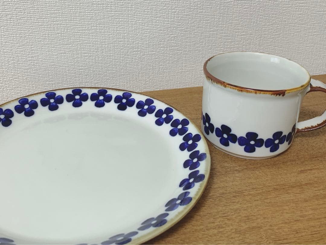 大塚温子さん　パンジー　マグカップ　プレート　未使用