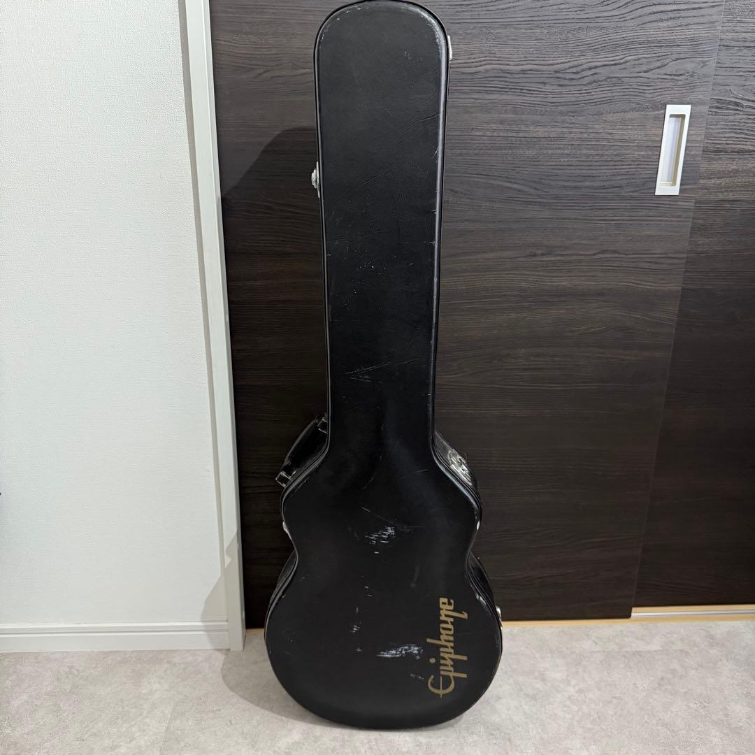 Epiphone Les Paul Custom エピフォン 黒 ハードケース付