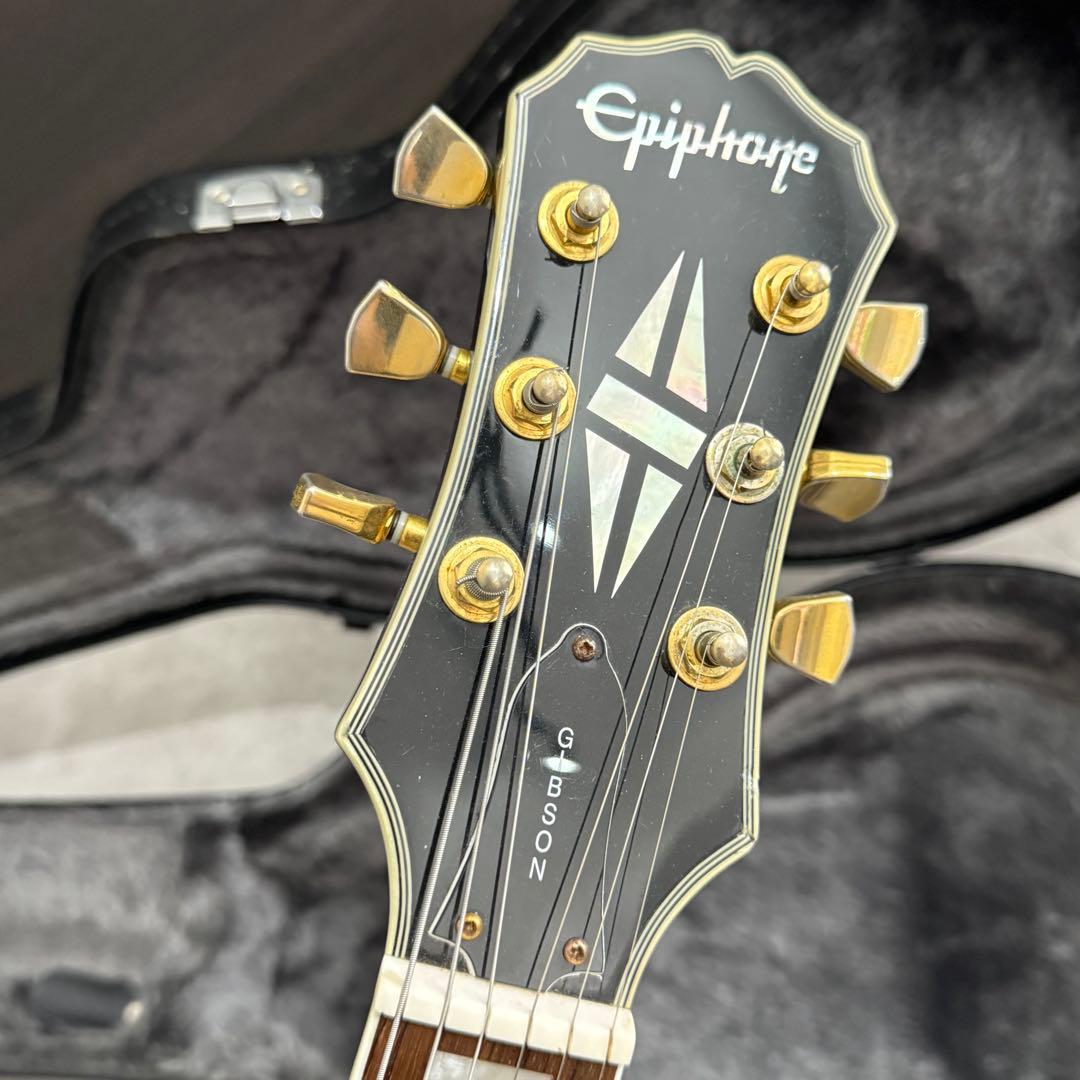 Epiphone Les Paul Custom エピフォン 黒 ハードケース付