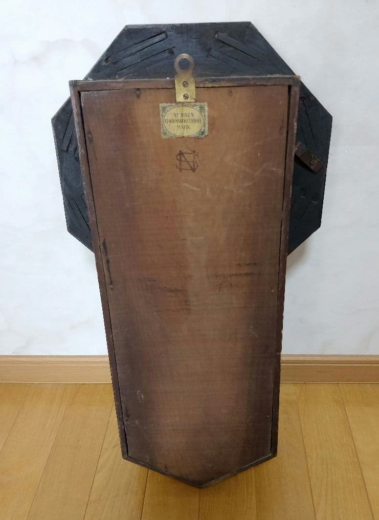 【昭和初期】名古屋商事 八角柱時計 振り子式 （不動品）