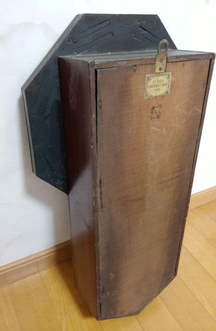 【昭和初期】名古屋商事 八角柱時計 振り子式 （不動品）