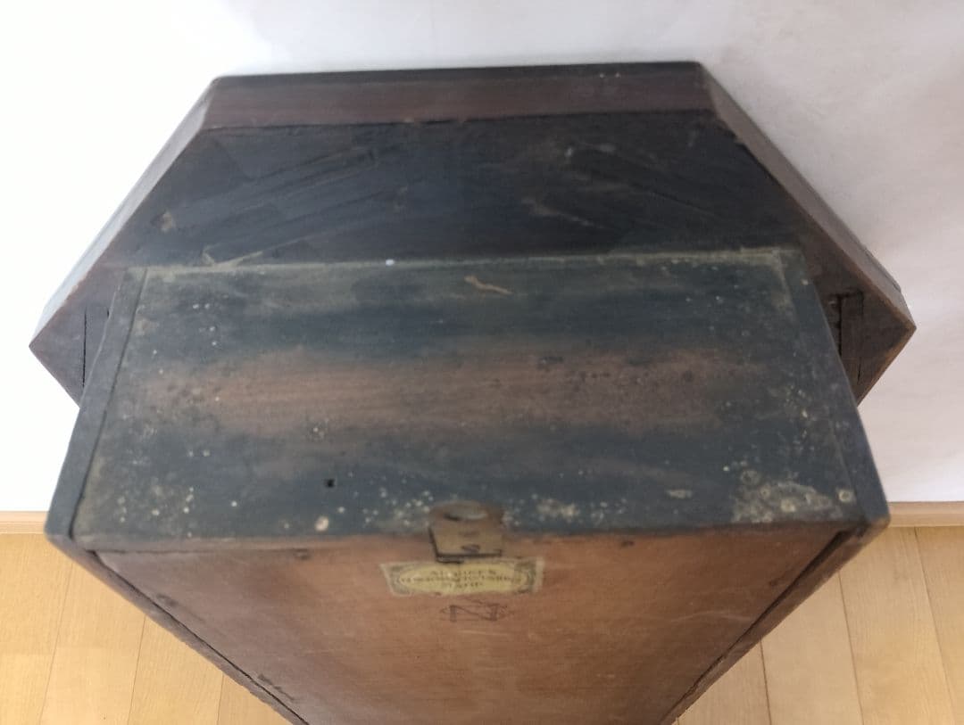 【昭和初期】名古屋商事 八角柱時計 振り子式 （不動品）