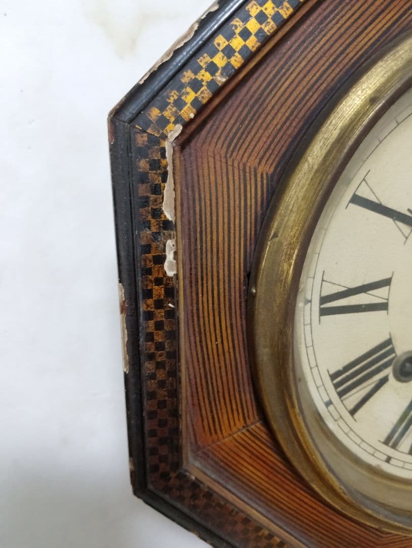 【昭和初期】名古屋商事 八角柱時計 振り子式 （不動品）