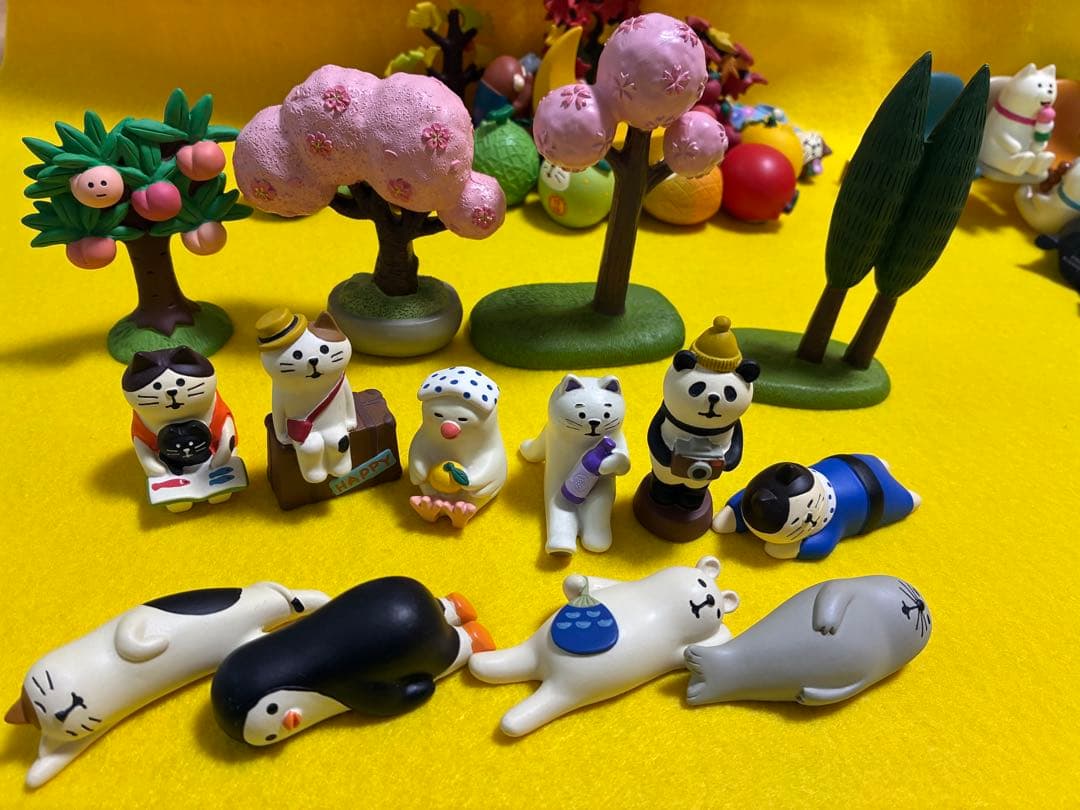 コンコンブル　三猿　ポジティブ三猿　イチョウ　もみじ　朝顔等　38点＋おまけ3点