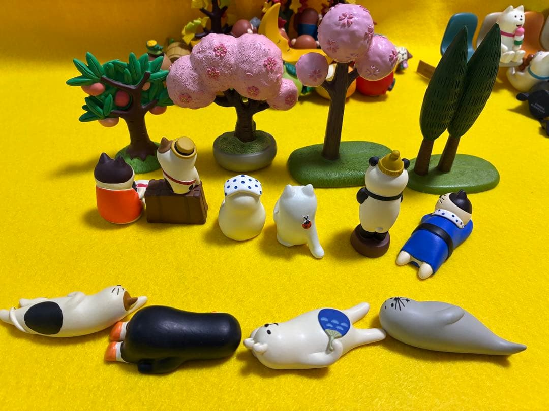 コンコンブル　三猿　ポジティブ三猿　イチョウ　もみじ　朝顔等　38点＋おまけ3点