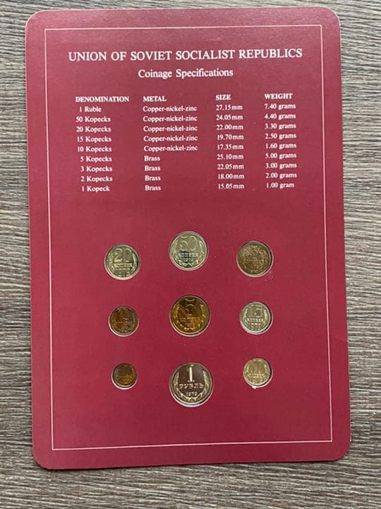 外国硬貨　古銭　フランクリンミント　ソ連セット 9枚