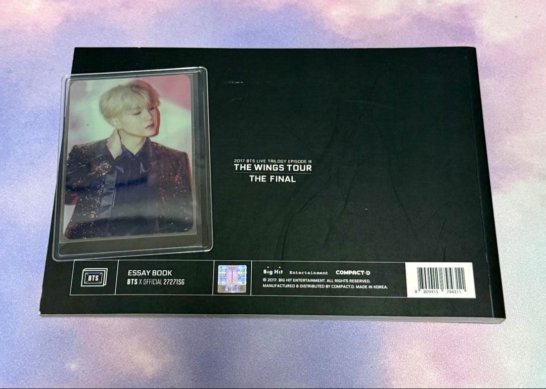 WINGS TOUR FINAL 公式 エッセイブック ユンギ トレカ 付き