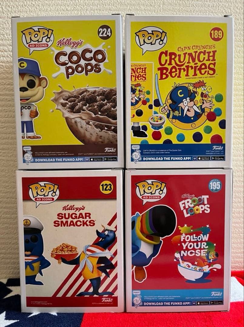 FUNKO POP! ケロッグ　ココ　キャプテンクランチ　トゥカン・サム