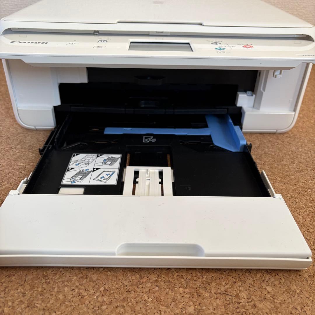 【良品】Canon プリンター 本体 TS6130 ホワイト 新品インク付
