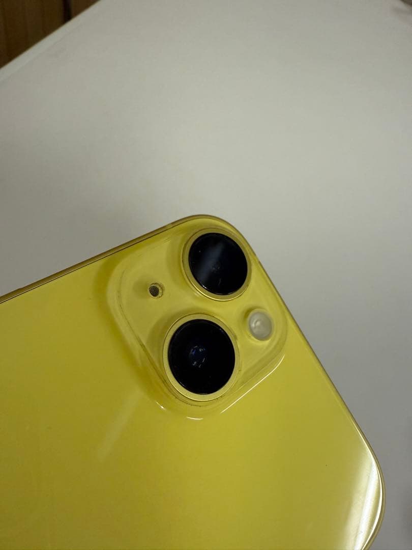 iPhone14 イエロー　512GB 中古　⭐︎ピン　未使用ケーブル付き