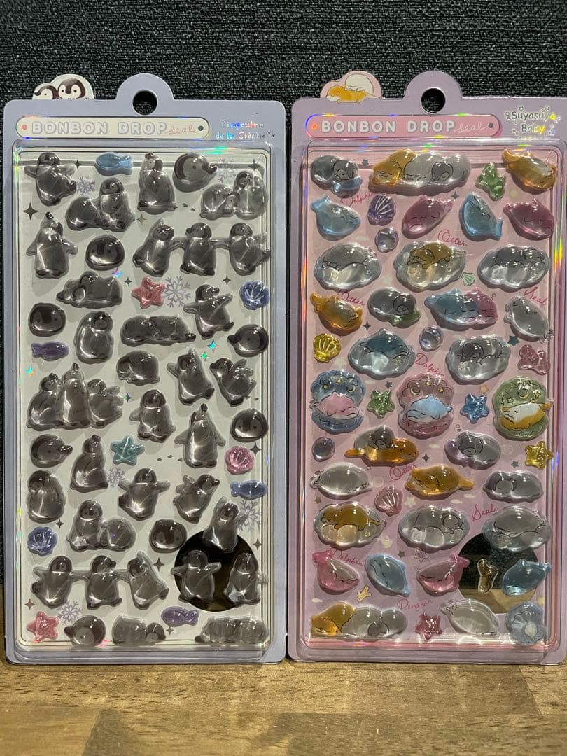 の*あ様 【水族館限定】ボンボンドロップシール4種セット