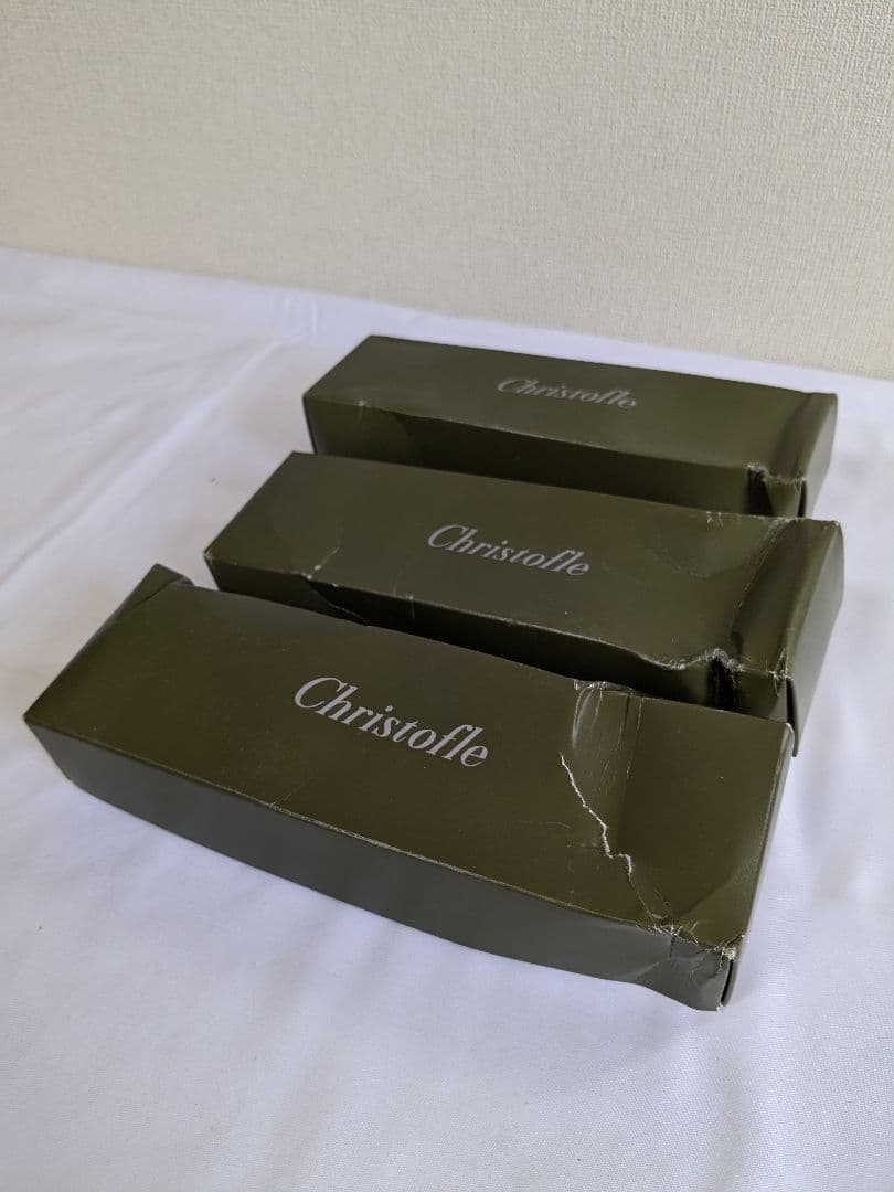 【未使用】 クリストルフ アイスクリームスプーン パール スプーン 3点