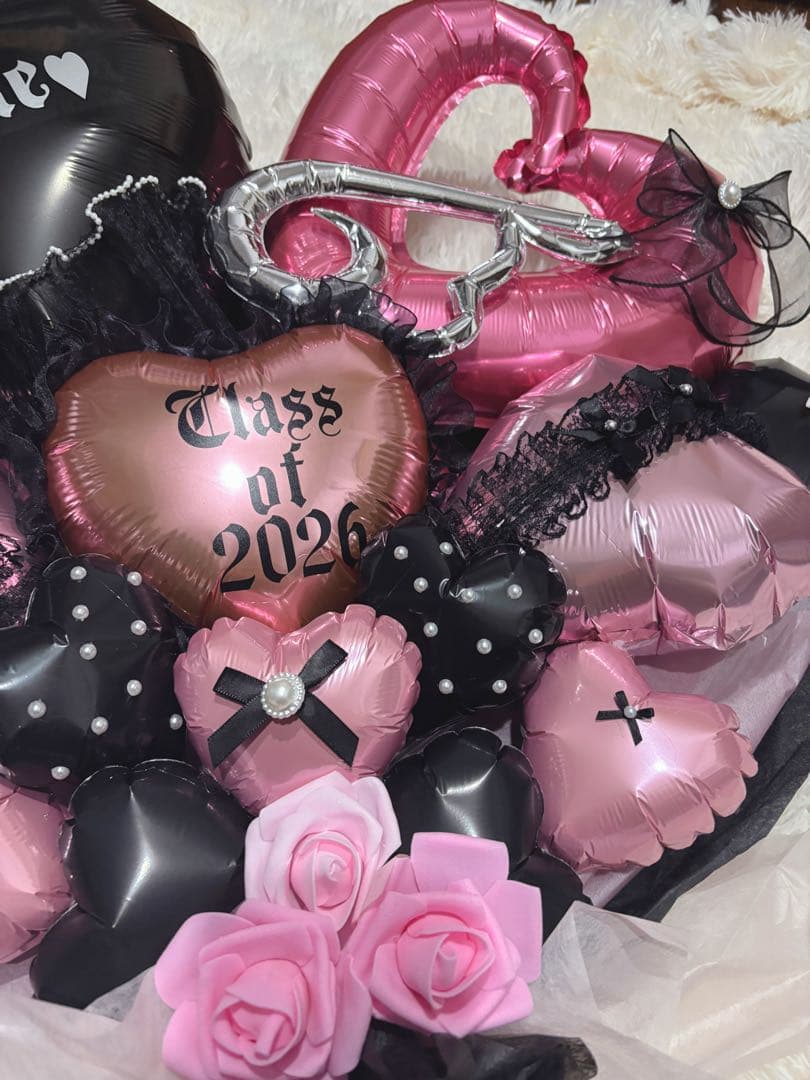 バルーンブーケ　卒業式♡好きな文字、名入れ無料！