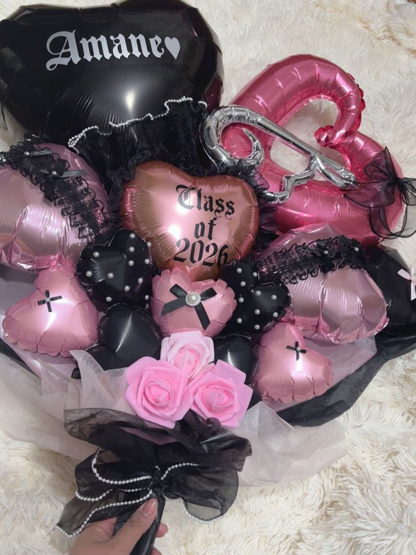 バルーンブーケ　卒業式♡好きな文字、名入れ無料！