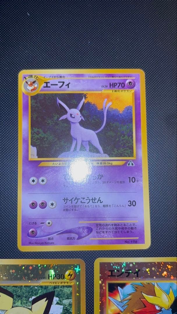 旧裏　極美品　ブラッキー　プレミアムファイル2 PROMO ピチュー　エンテイ