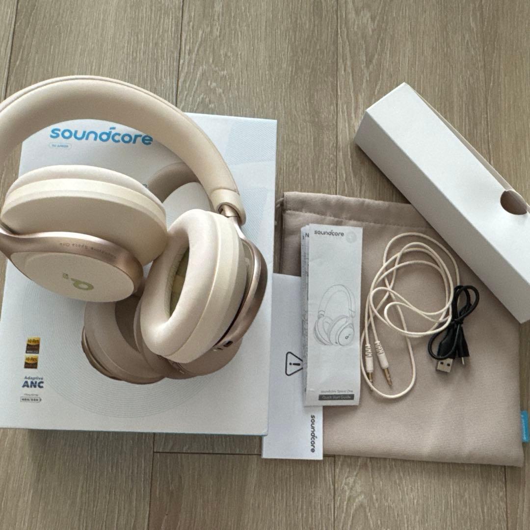 【美品】Soundcore Space One ワイヤレスヘッドホン