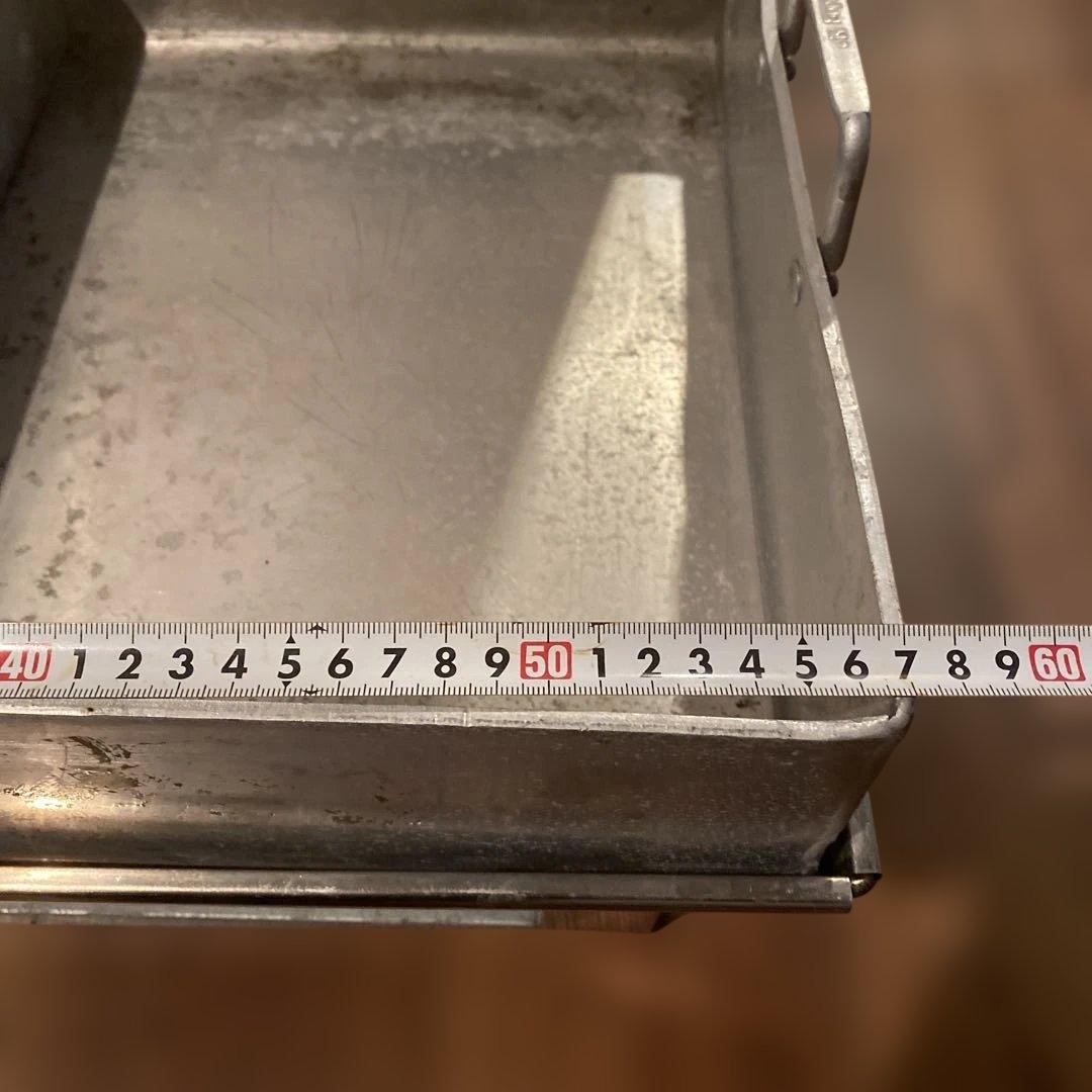 業務用大型アルミ製2分割台はステンレス製ガスを入れて使用します。