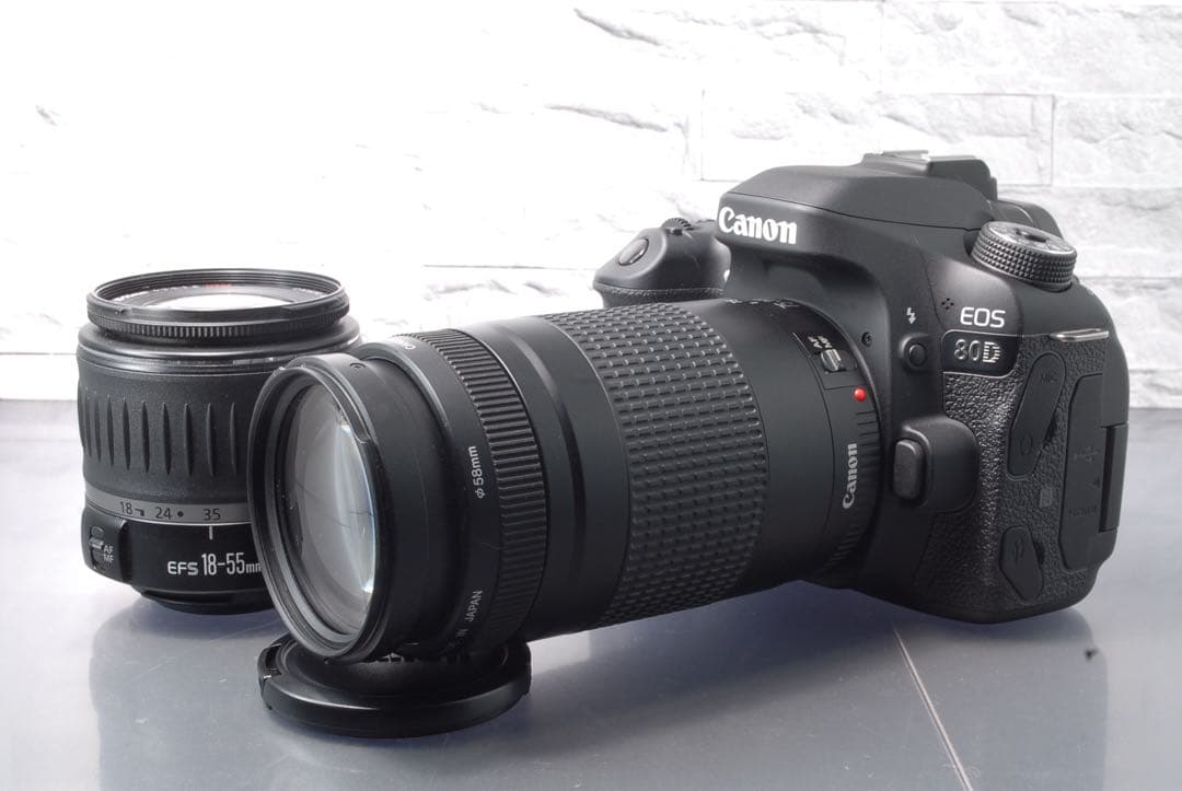 【限定値下げ中】 Canon EOS 80D ダブルレンズキット Wi-Fi搭載