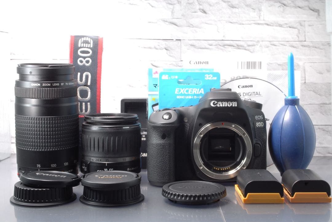 【限定値下げ中】 Canon EOS 80D ダブルレンズキット Wi-Fi搭載