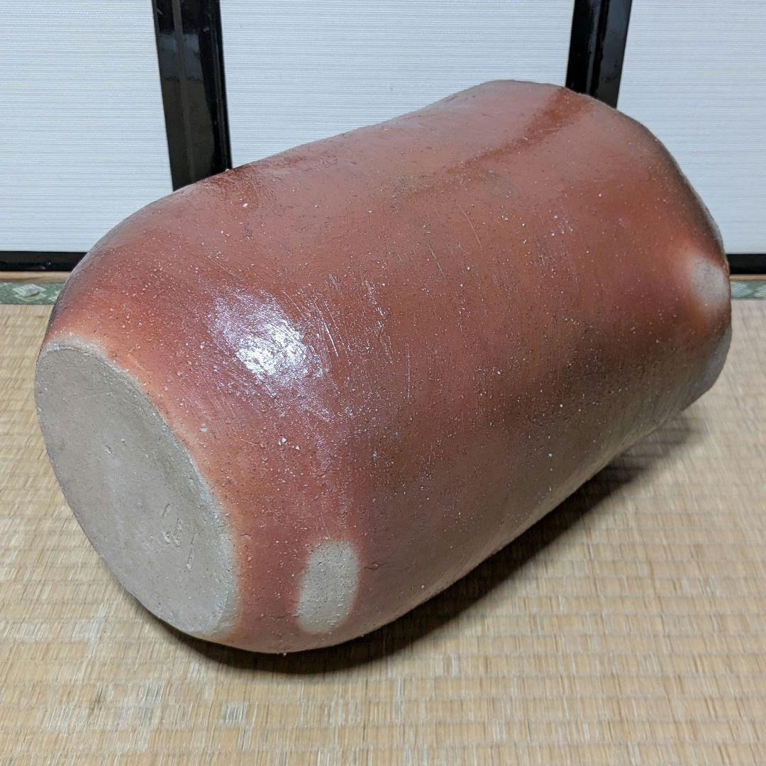 備前焼 大型花器 メダカ鉢 花生 水瓶 水甕 水槽 花瓶 花入 フラワーベース