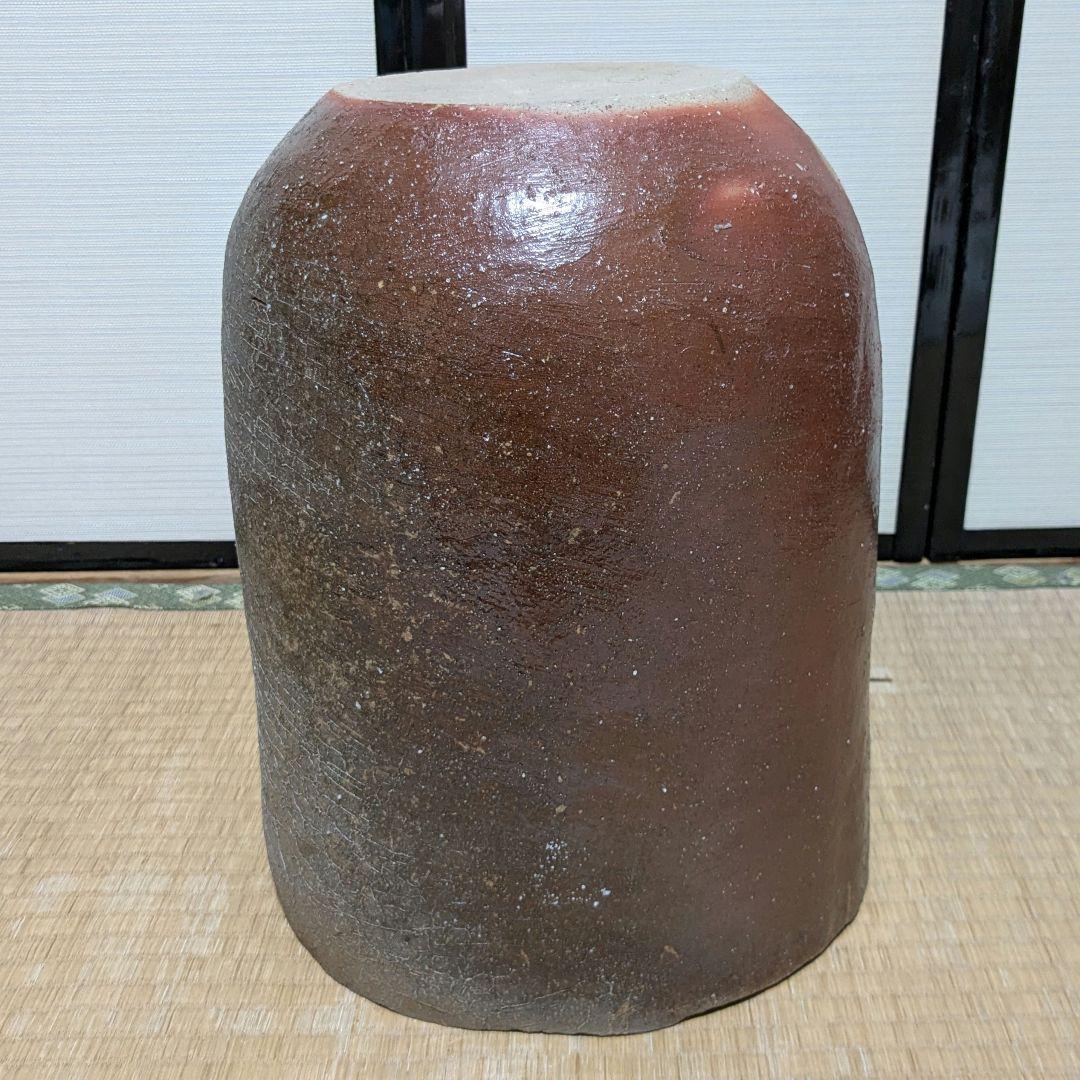 備前焼 大型花器 メダカ鉢 花生 水瓶 水甕 水槽 花瓶 花入 フラワーベース