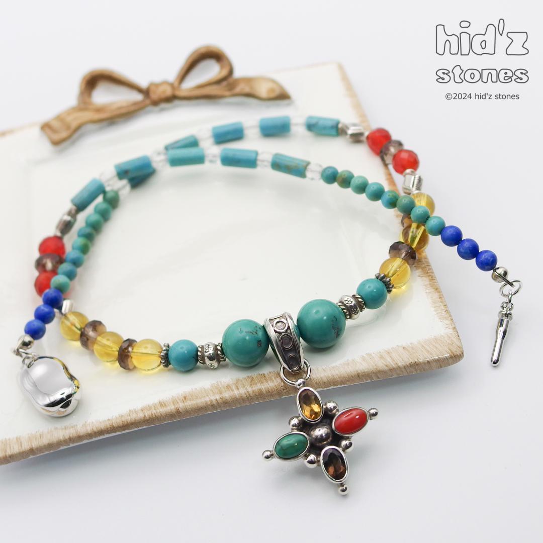 ◆一点もの天然石ネックレス:BeSC-001